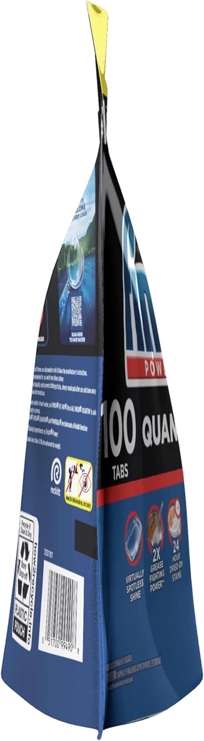 Finish Quantum Dishwasher Pods – Worry-Free Cleanup for Busy Family Dining Areas, Pre-Measured Single Pods