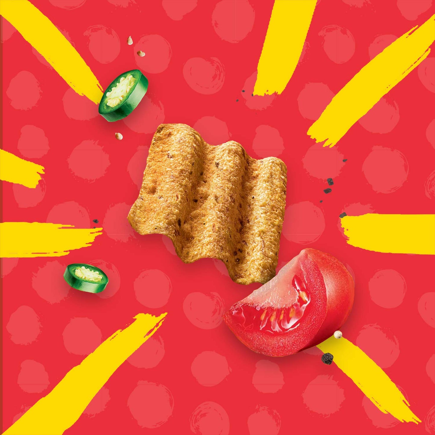 flavored with ripe tomato and jalapeño seasoning