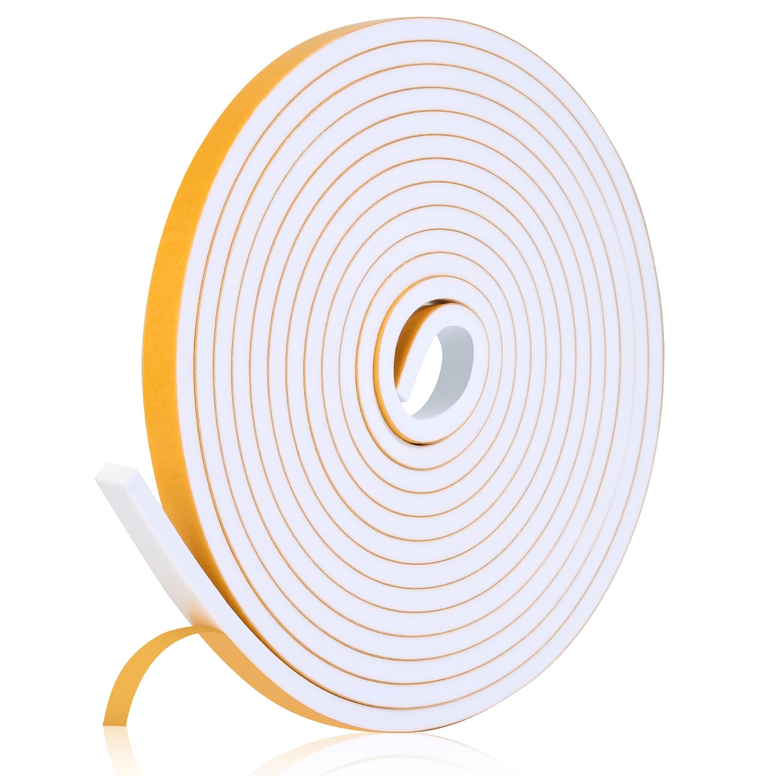 Fowong Foam Weather Stripping – Pet- and Child-Friendly Door and Window Insulation, Removable Self-Adhesive Seal