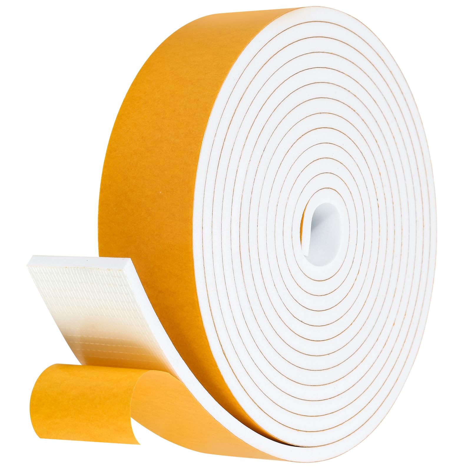 Fowong Foam Weather Stripping – Pet- and Child-Friendly Door and Window Insulation, Removable Self-Adhesive Seal