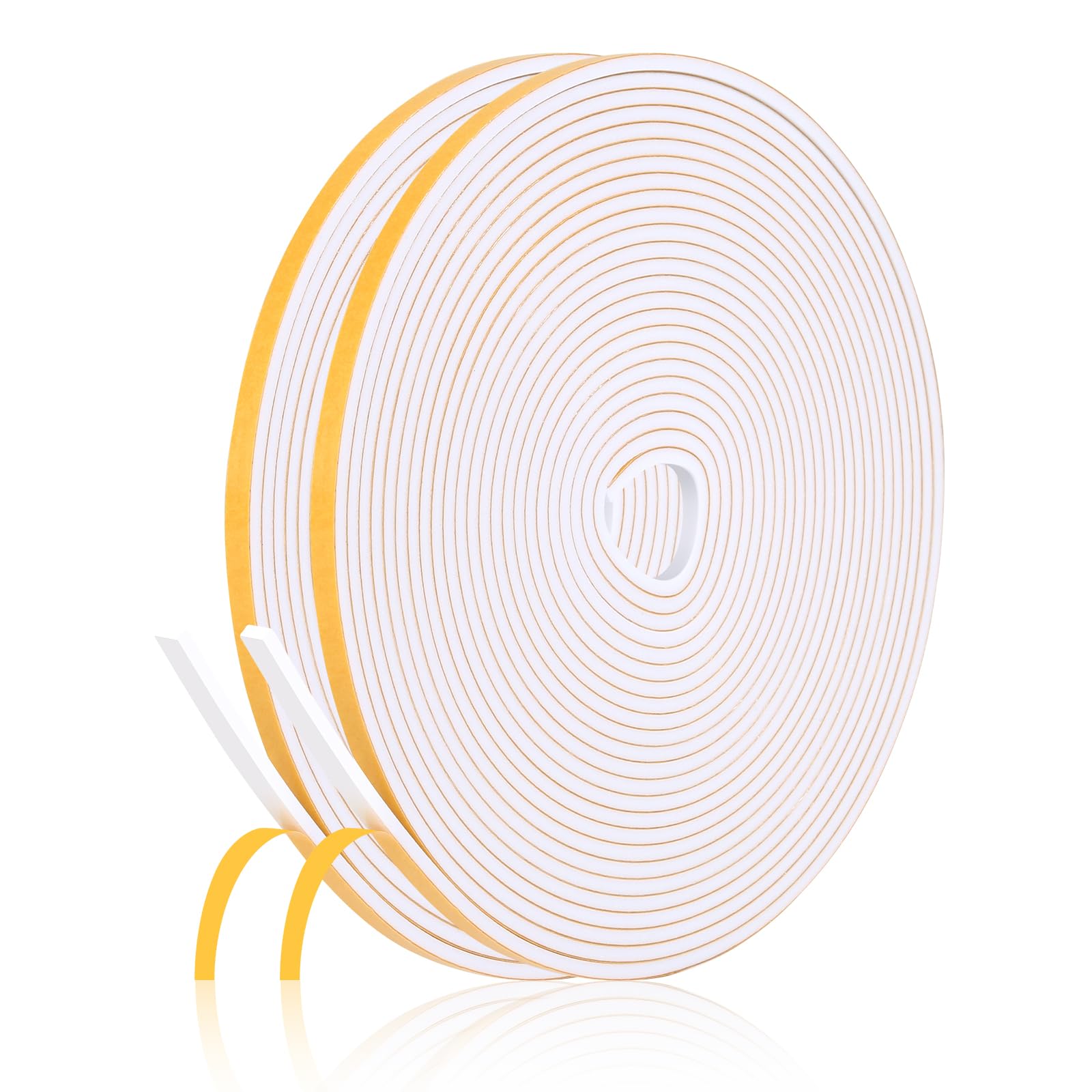 Fowong Foam Weather Stripping – Pet- and Child-Friendly Door and Window Insulation, Removable Self-Adhesive Seal