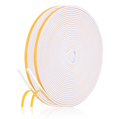 Fowong Foam Weather Stripping – Pet- and Child-Friendly Door and Window Insulation, Removable Self-Adhesive Seal