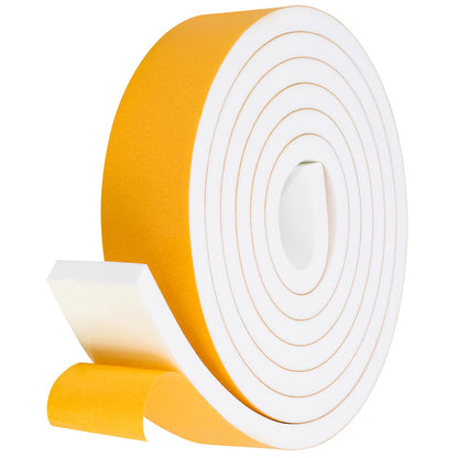 Fowong Foam Weather Stripping – Pet- and Child-Friendly Door and Window Insulation, Removable Self-Adhesive Seal