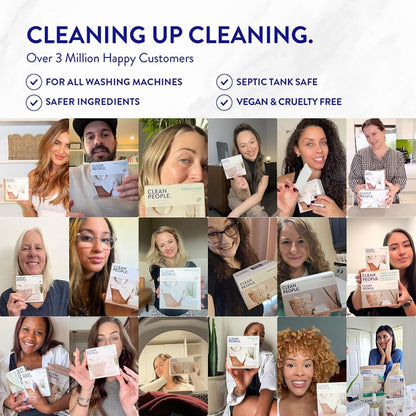 free from phosphates, parabens, phthalates, chlorine bleach, artificial dyes, petroleum, and ammonia