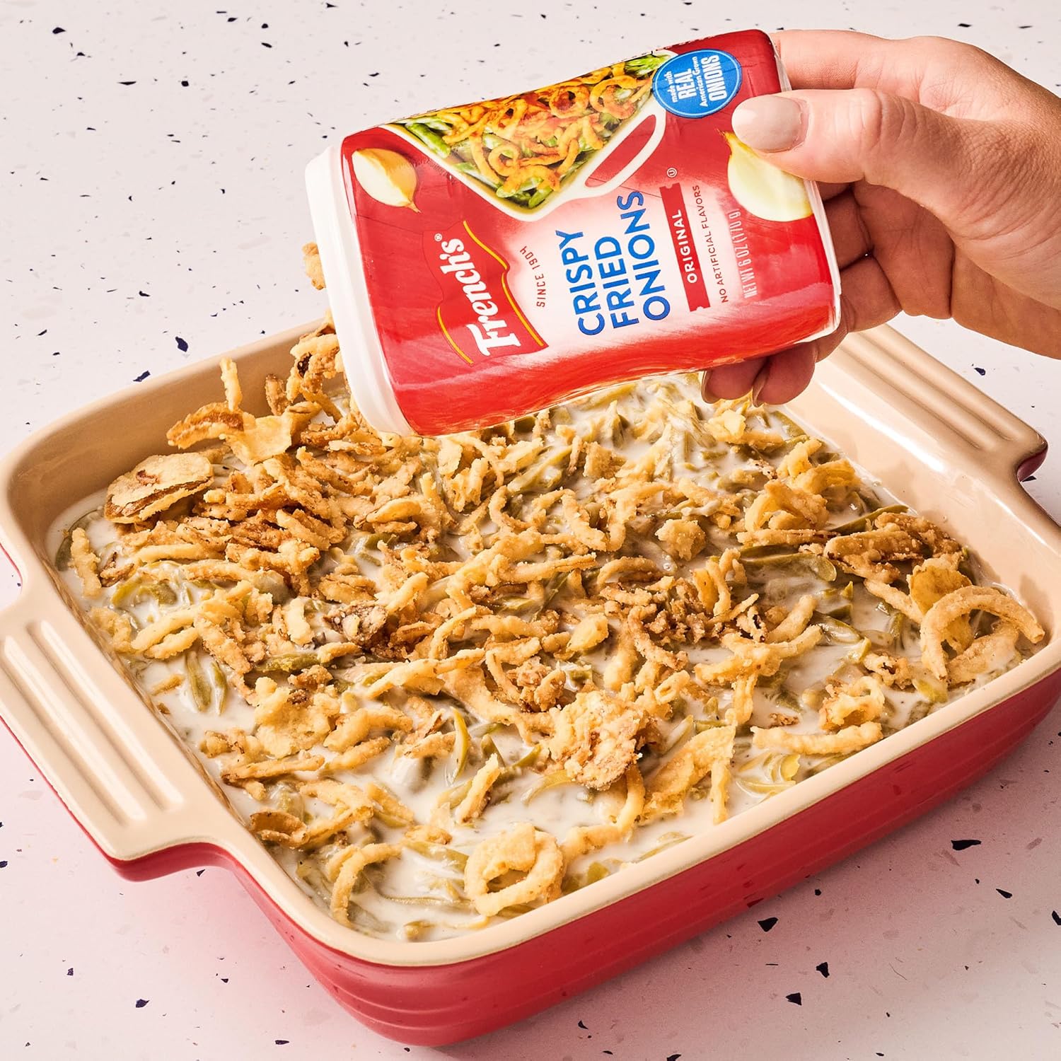French's Crispy Fried Onions – Clean-Label Sprinkle for School Lunches and Family Meals, Pack of 2