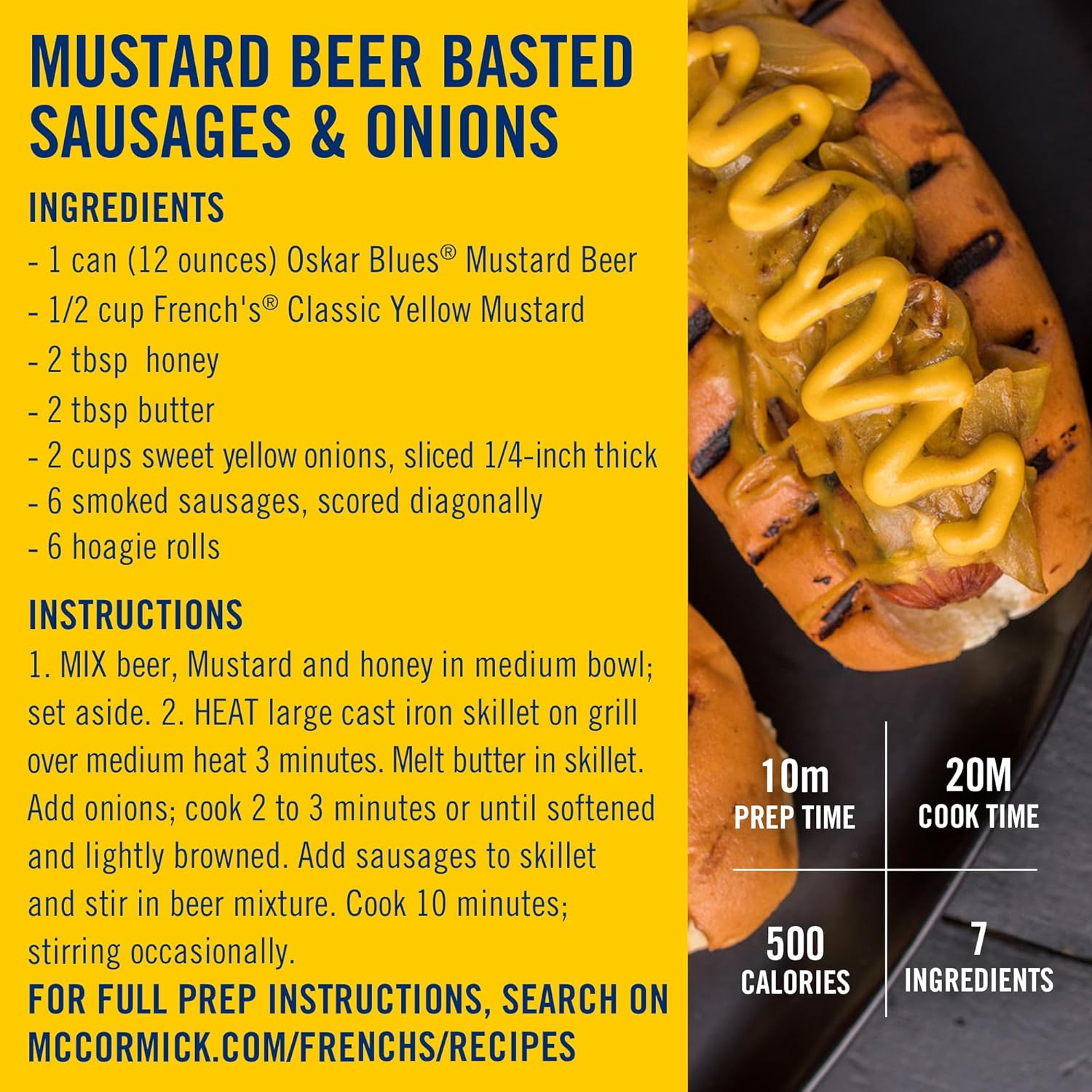 French's Gluten Free Yellow Mustard – Patio Cookout & Outdoor Grilling Mustard for Burgers, Pretzels & Fries, 14 oz