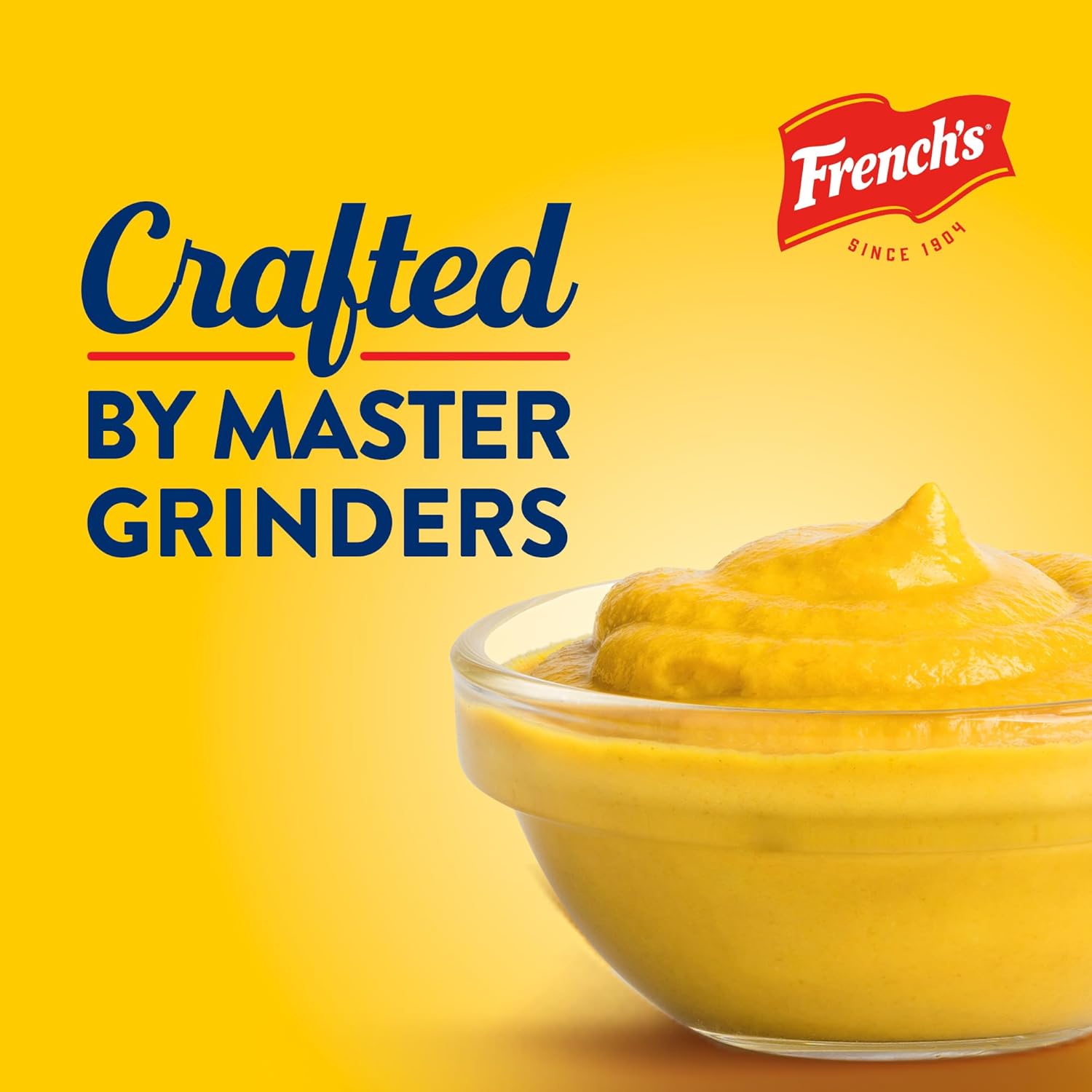 French's Gluten Free Yellow Mustard – Patio Cookout & Outdoor Grilling Mustard for Burgers, Pretzels & Fries, 14 oz