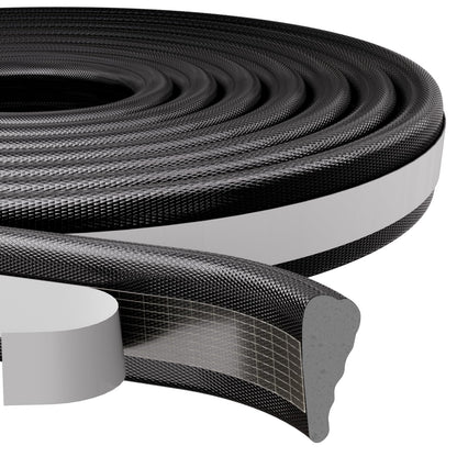 FrostGuard Black Foam Door Frame Seal – Patio Sliding Glass Door Weather Strip, All-Season Outdoor Edge Protection