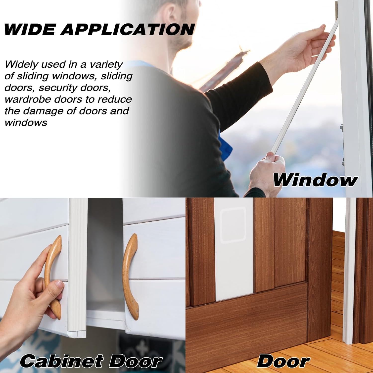 Furinno Wedge Foam Seal – Uncluttered Apartment Window Insulation for Less-Is-More Homes, Adhesive Tape