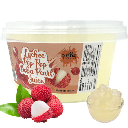 Fusion Select Strawberry Popping Boba Pearls – Real Fruit Juice Topping for Mindful Brunch and Mimosas