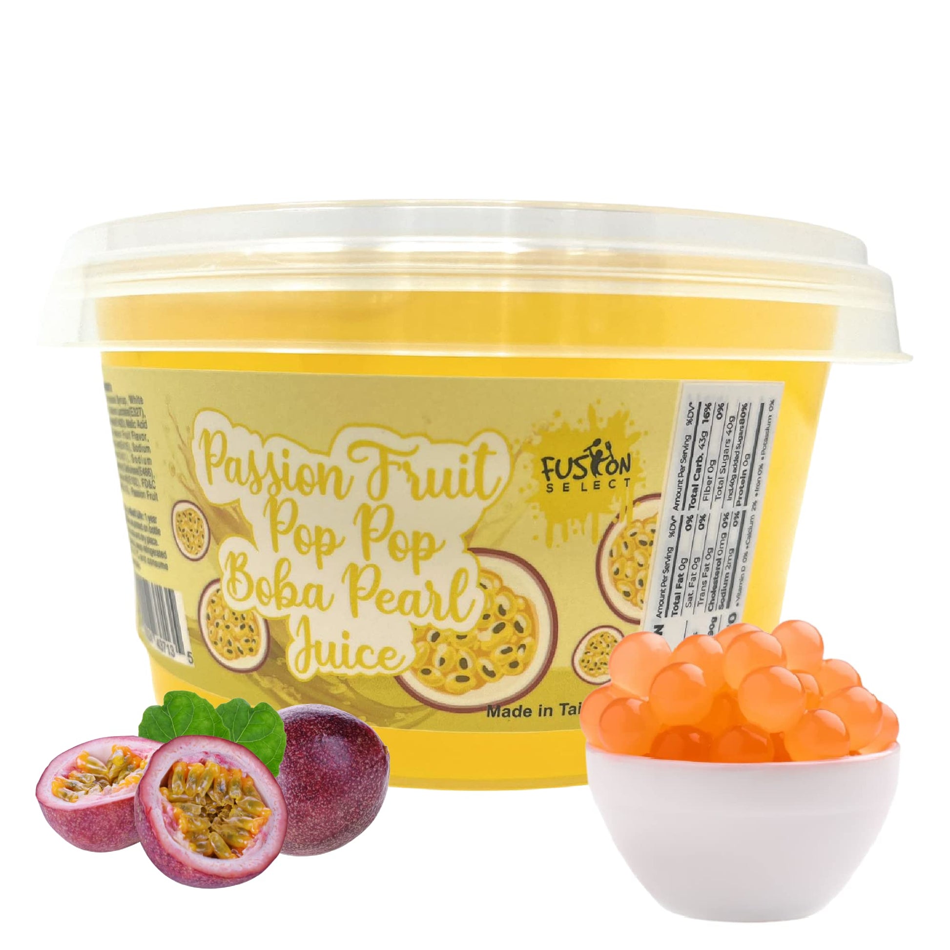 Fusion Select Strawberry Popping Boba Pearls – Real Fruit Juice Topping for Mindful Brunch and Mimosas