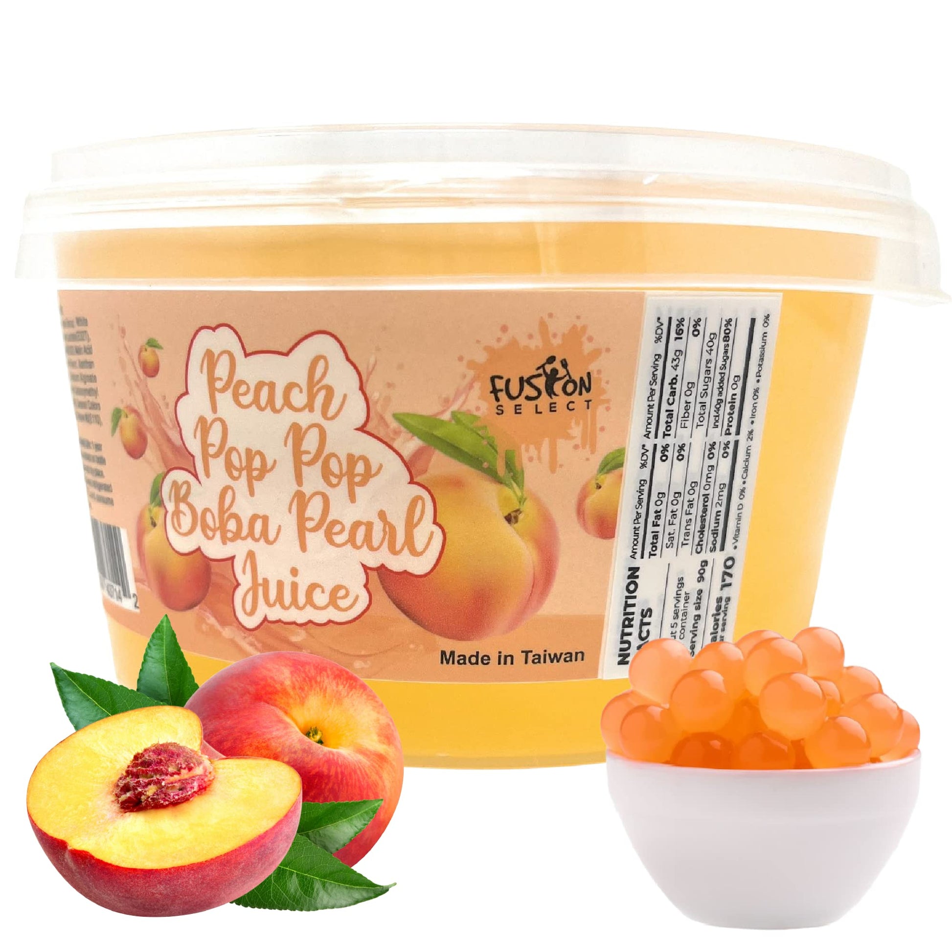 Fusion Select Strawberry Popping Boba Pearls – Real Fruit Juice Topping for Mindful Brunch and Mimosas