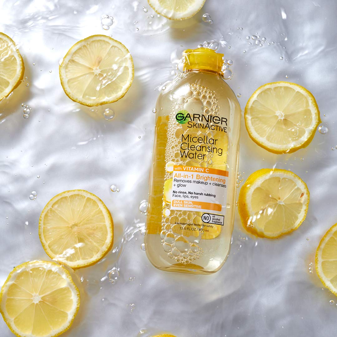 Garnier Brightening Micellar Water – Mindful Morning & Evening Facial Refresh for Glowing Wellness