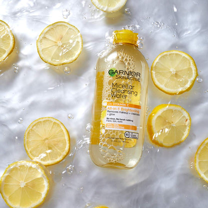 Garnier Brightening Micellar Water – Mindful Morning & Evening Facial Refresh for Glowing Wellness