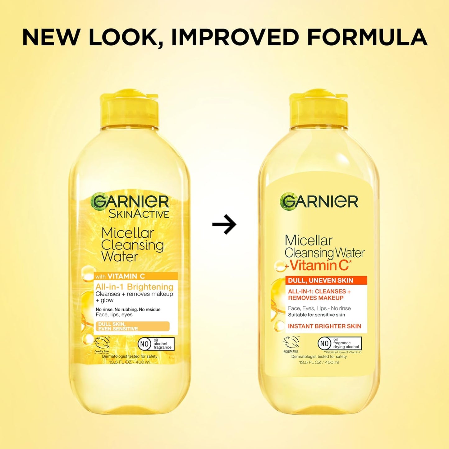 Garnier Brightening Micellar Water – Mindful Morning & Evening Facial Refresh for Glowing Wellness