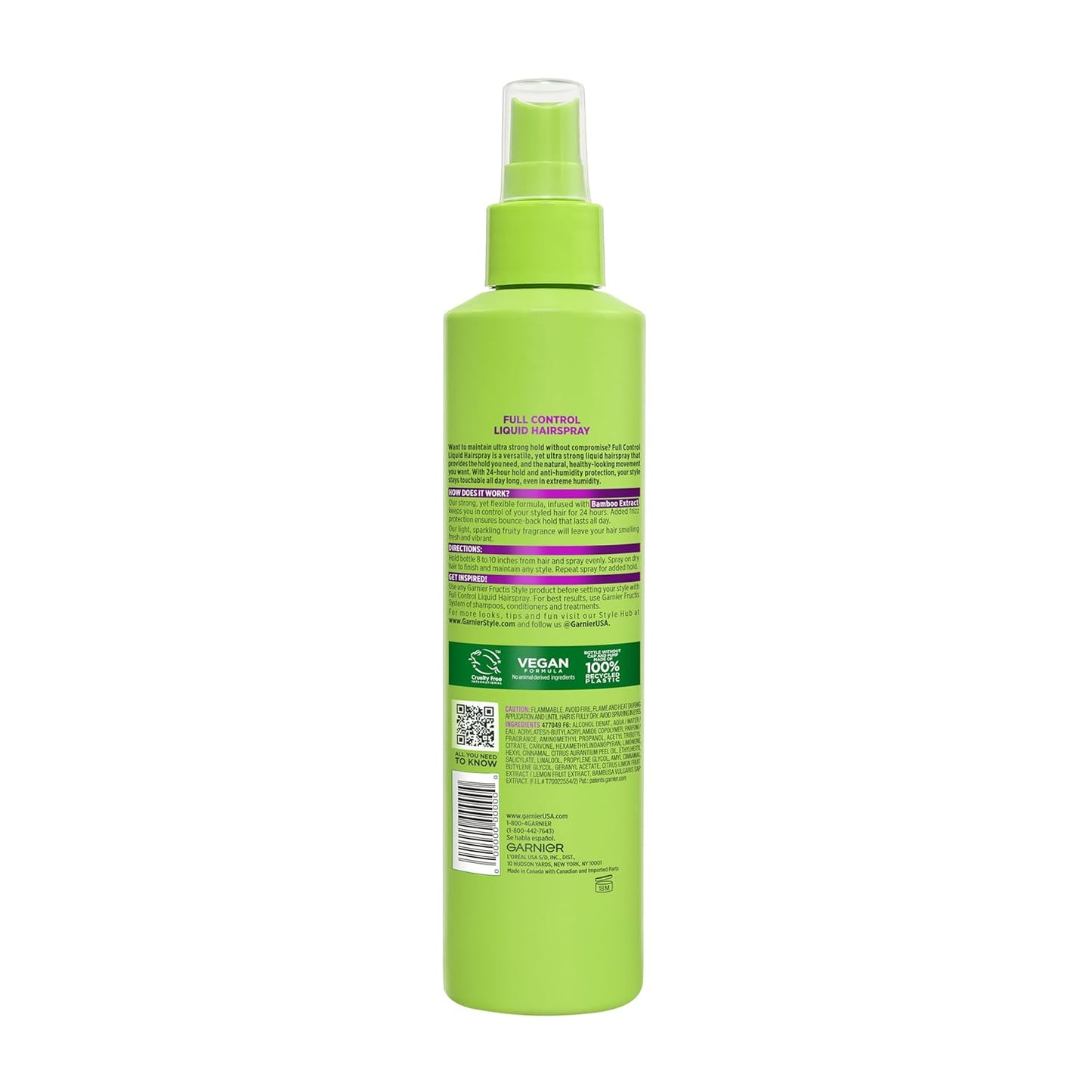 Garnier Fructis Bamboo Extract Hairspray – Nourishing Hold for Your Relaxation Routine