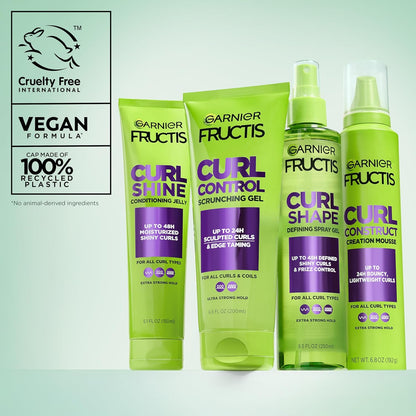 Garnier Fructis Curl Construct Creation Mousse – Mindful Beauty Routine, Lightweight Hold Without Crunch
