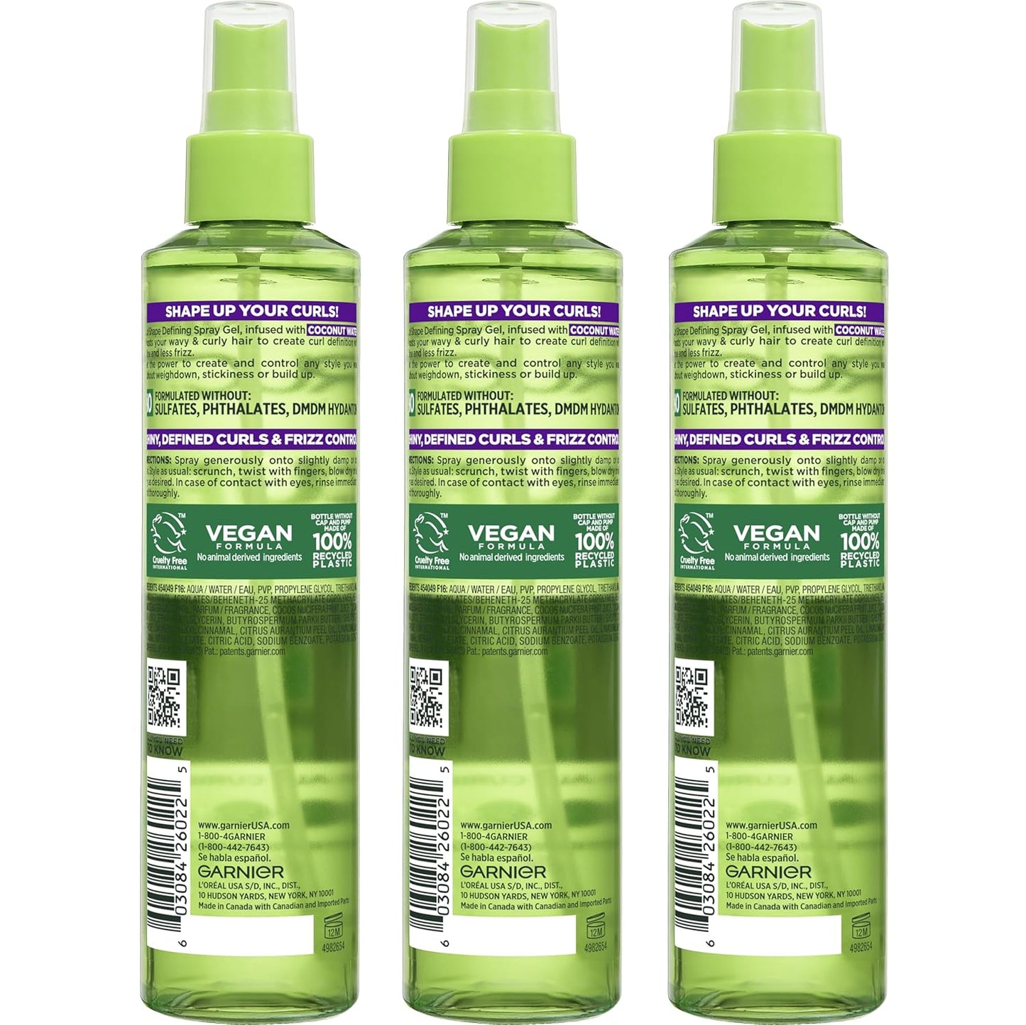 Garnier Fructis Curl Define Spray Gel – Calming Haircare Ritual with Shea Butter & Coconut Water