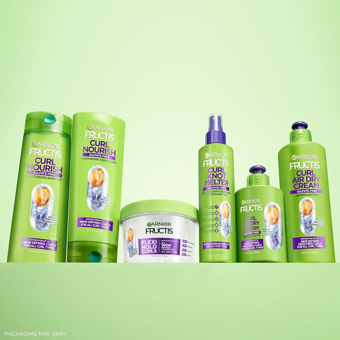 Garnier Fructis Curl Nourish Air Dry Cream XL – Vegan Curl Care Stocking Stuffer for the Curly Friend in Your Life