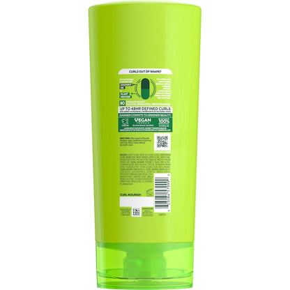 Garnier Fructis Curl Nourish Conditioner for All Curl Types, DMDM Hydantoin-Free Rinse Safe for Shared Family Bathrooms, 21 Fl Oz