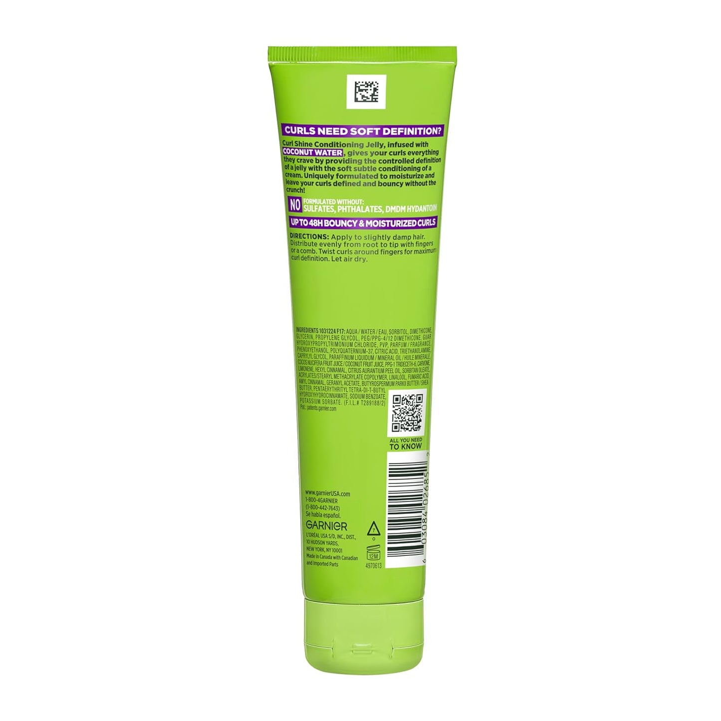 Garnier Fructis Curl Shine Gel – Wellness-First Curl Care with Shea Butter & 48-Hour Hold