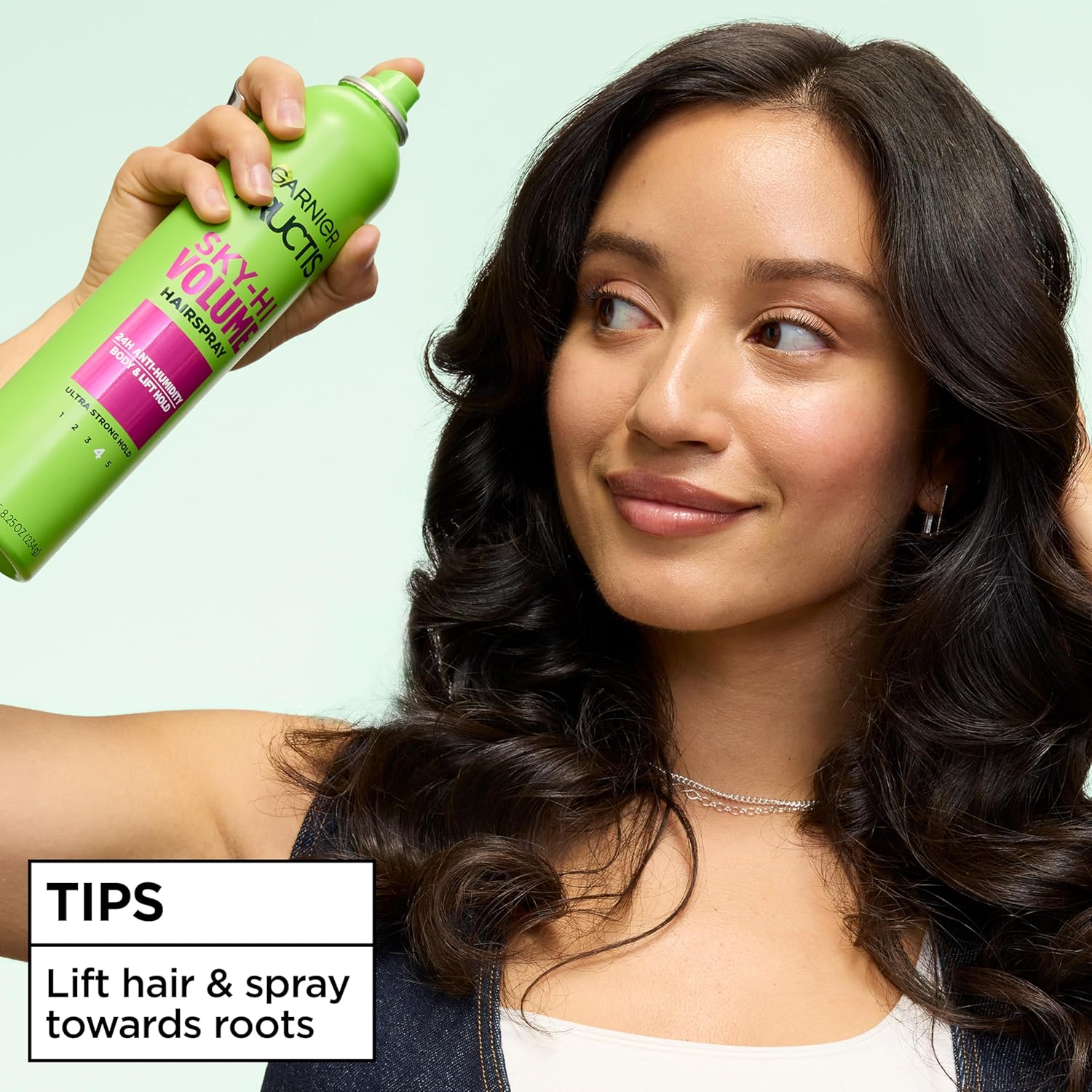 Garnier Fructis Volumizing Hairspray – Mindful Beauty Routine for Healthy, Bouncy Hair