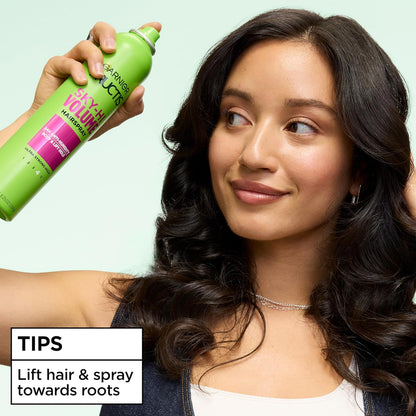 Garnier Fructis Volumizing Hairspray – Mindful Beauty Routine for Healthy, Bouncy Hair