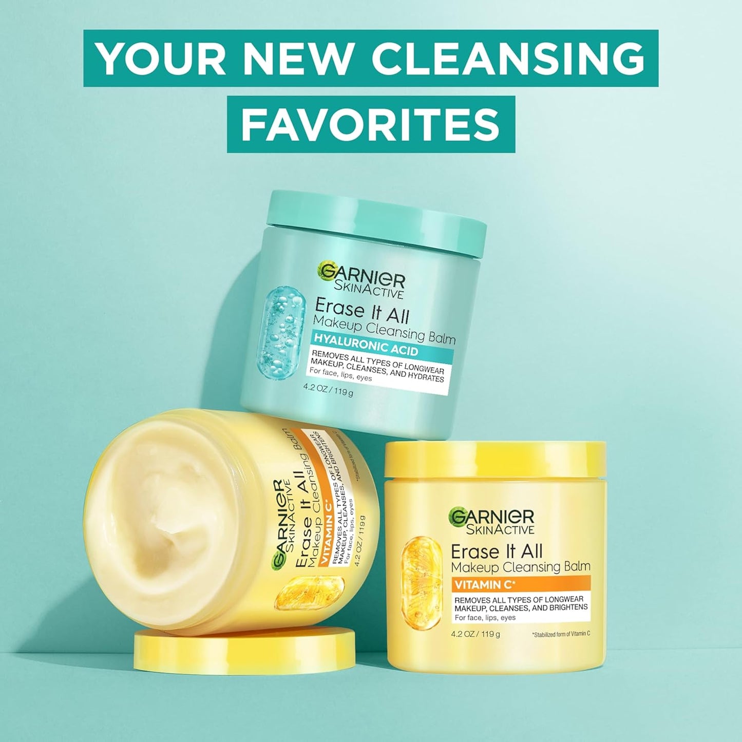 Garnier Hyaluronic Acid Cleansing Balm – Ophthalmologist-Tested Eye-Safe Cleanser for Shared Bathrooms