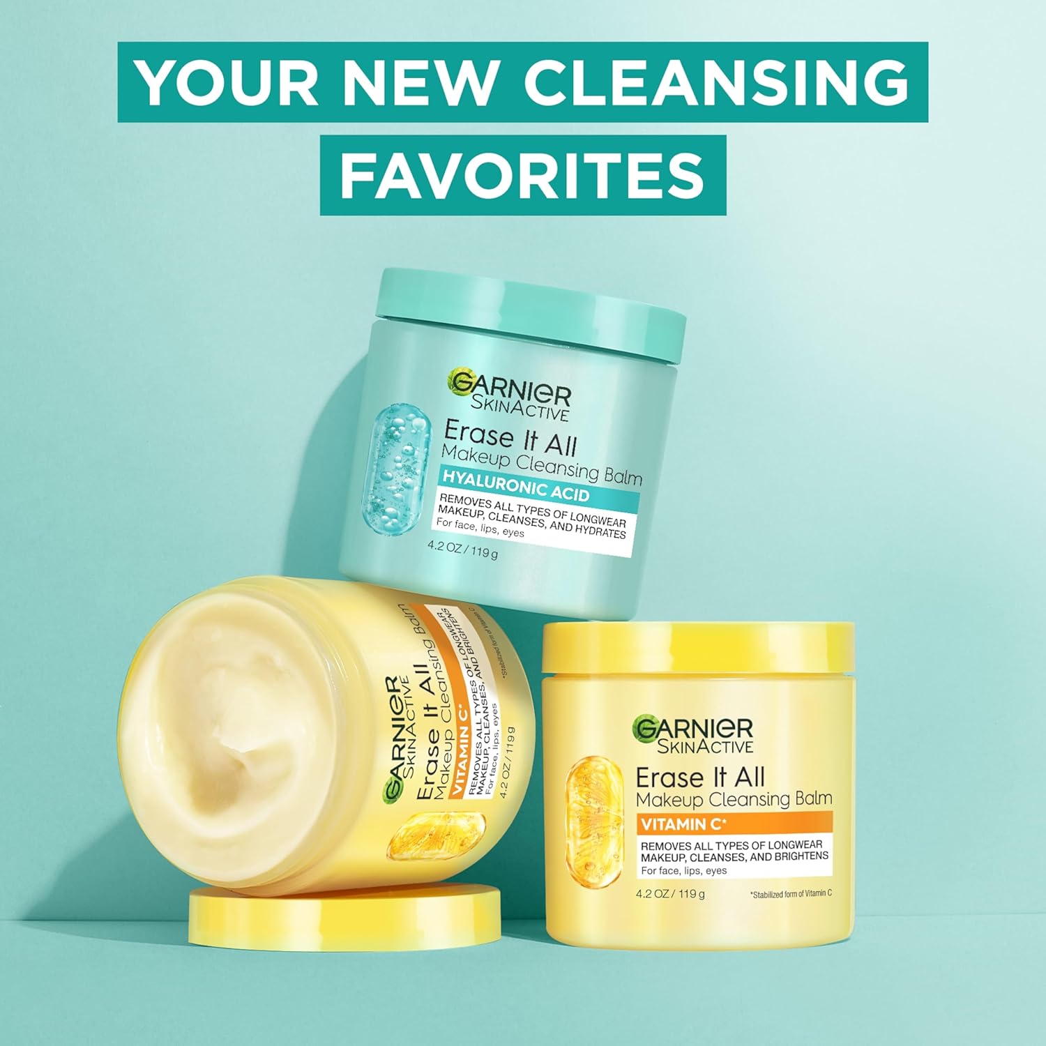 Garnier Hyaluronic Acid Cleansing Balm – Ophthalmologist-Tested Eye-Safe Cleanser for Shared Bathrooms