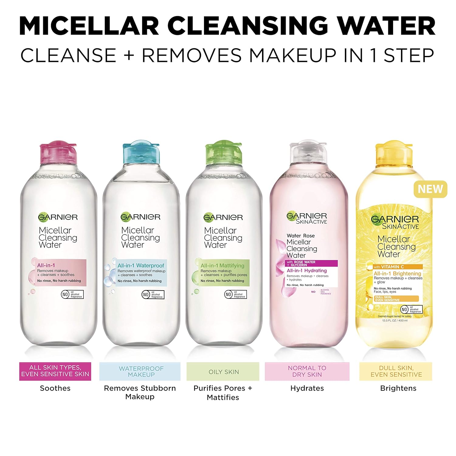 Garnier Micellar Water – Mindful Bedtime Beauty Routine, Waterproof Makeup Removal