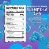 Gifting Blue Gummy Bears 16 oz Resealable Gelatin Free Bag for Birthday Party Hostess and Event Planners