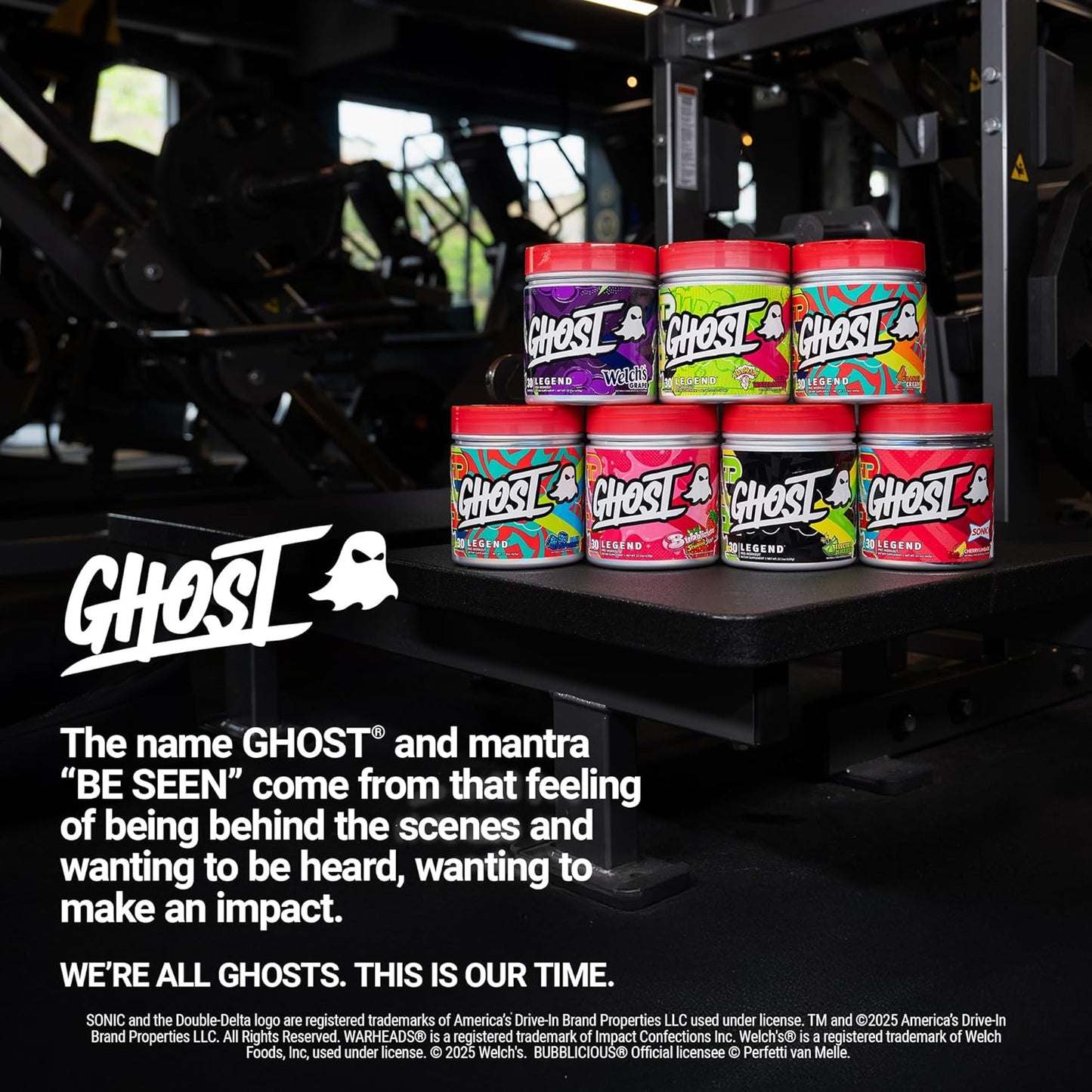 GHOST Legend Pre-Workout Powder – Transparent Label Pre Workout with Beta Alanine, Plant Based Recovery Companion