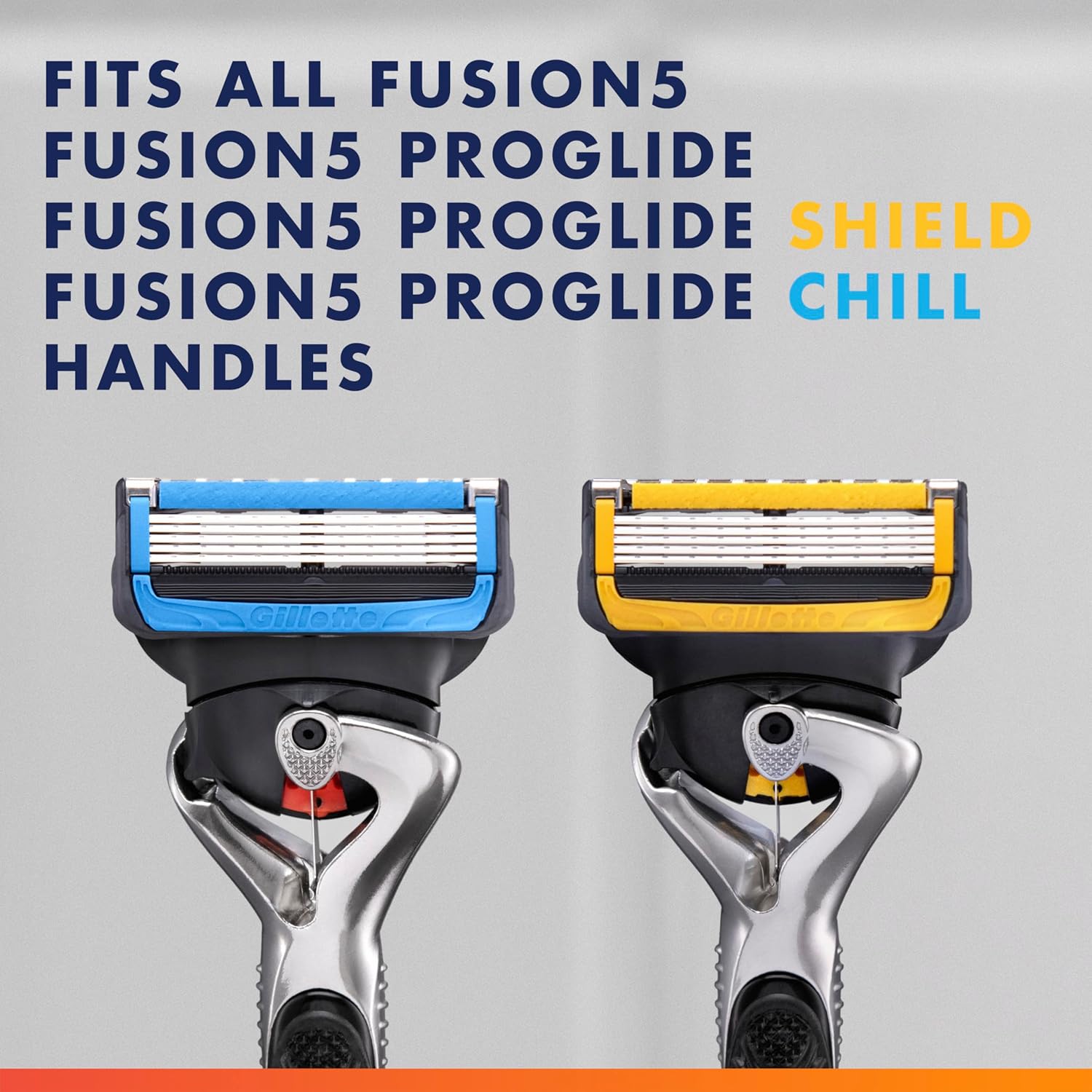 Gillette 5-Blade Cartridge Refills – ProGlide Chill and Shield Pack Built to Reduce Tugging, Cuts, and Post-Shave Irritation