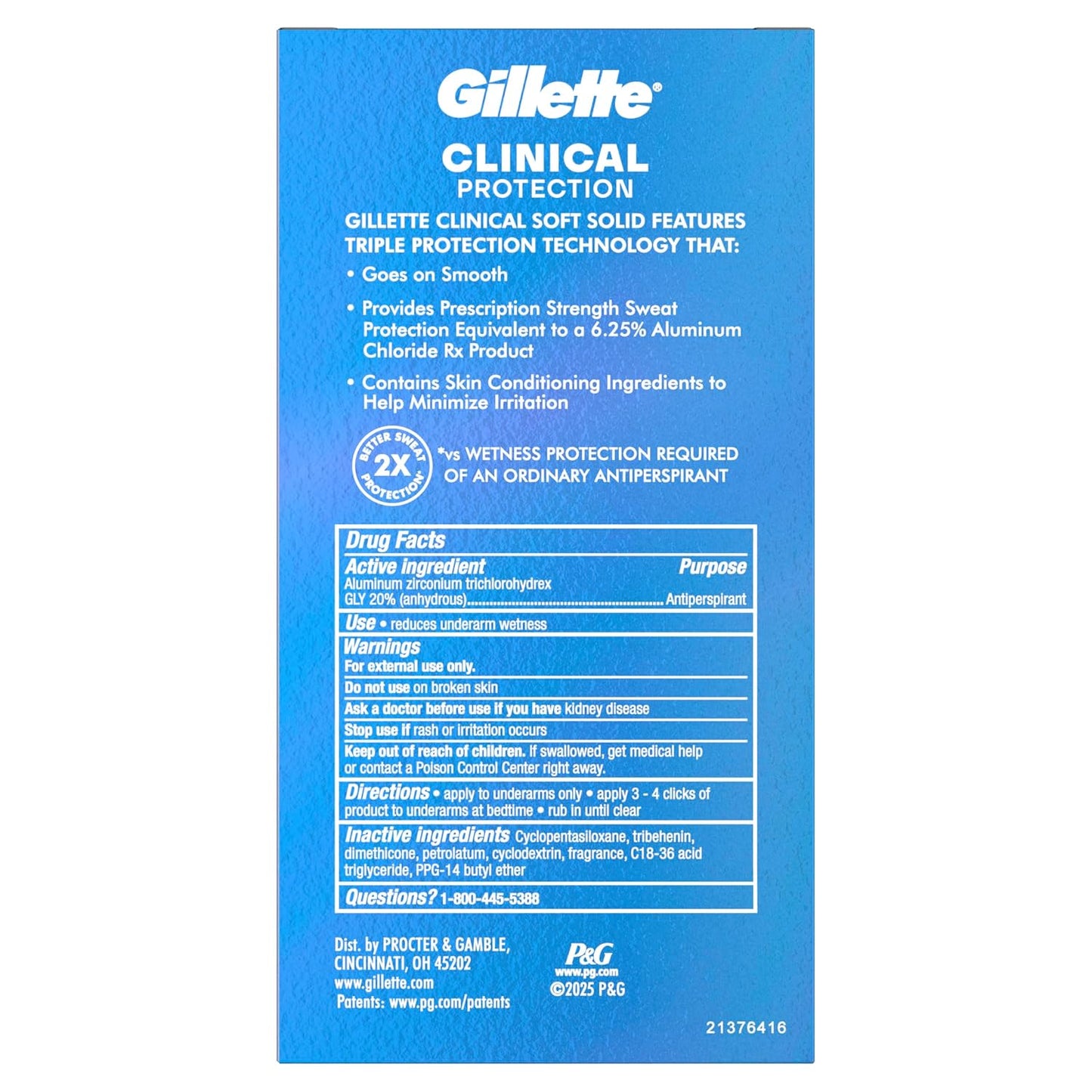 Gillette Clinical Deodorant Stick – Stay Fresh & Productive Through Your Longest Days