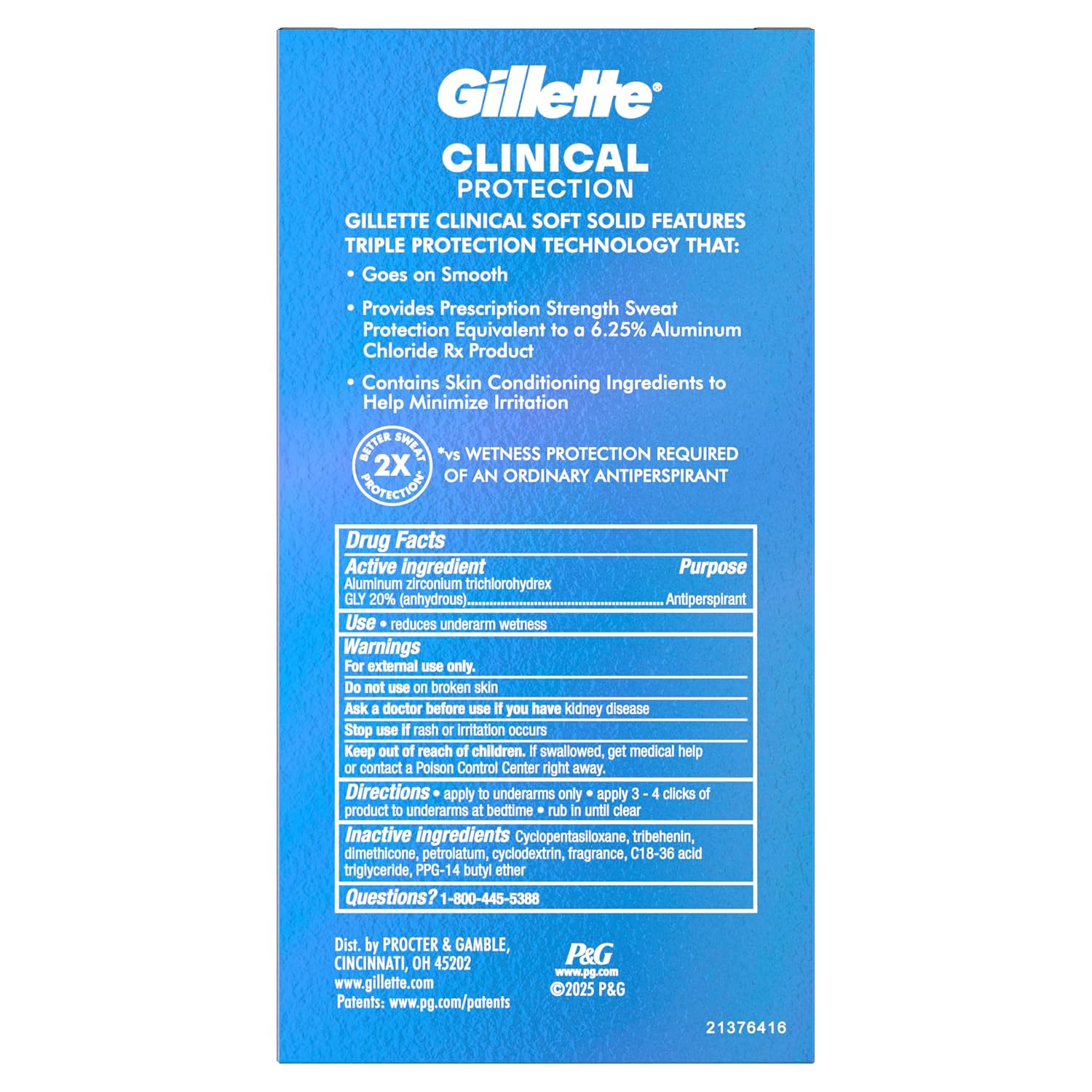 Gillette Clinical Deodorant Stick – Stay Fresh & Productive Through Your Longest Days