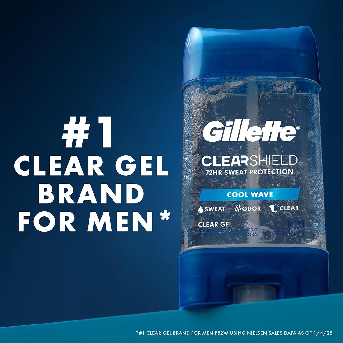 Gillette Deodorant for Men, All-Day Freshness – Stay Focused Without Mid-Shift Reapplication