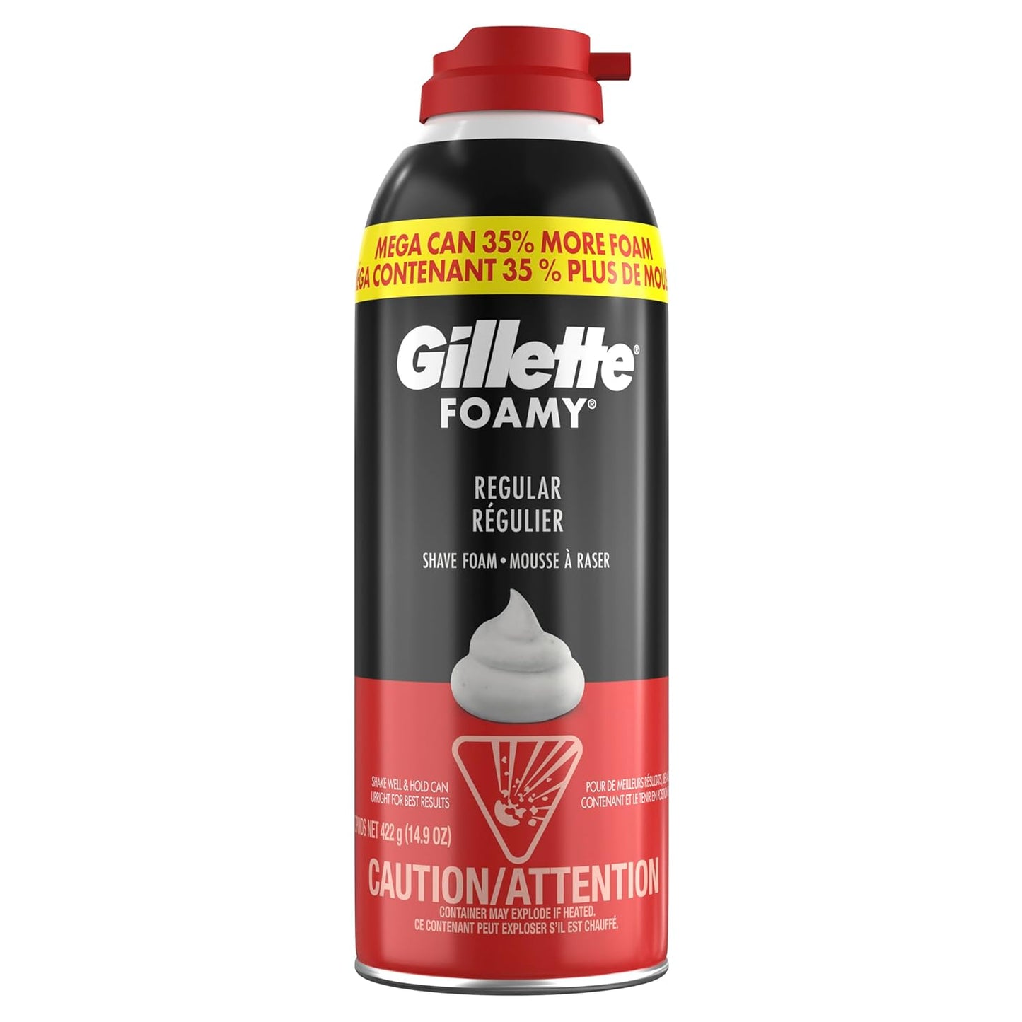 Gillette Foamy Classic Shave Foam for Men, Practical Holiday Gift for the Daily Shaver on Your List, 14.9 Oz