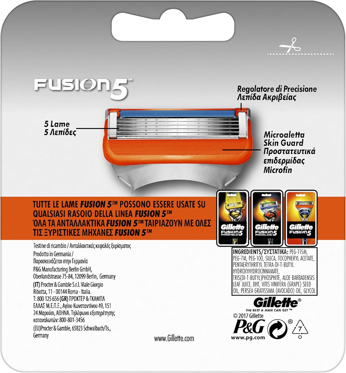 Gillette Fusion Replacement Blades – Men’s Self Care Cartridges for a Mindful Morning Grooming Routine