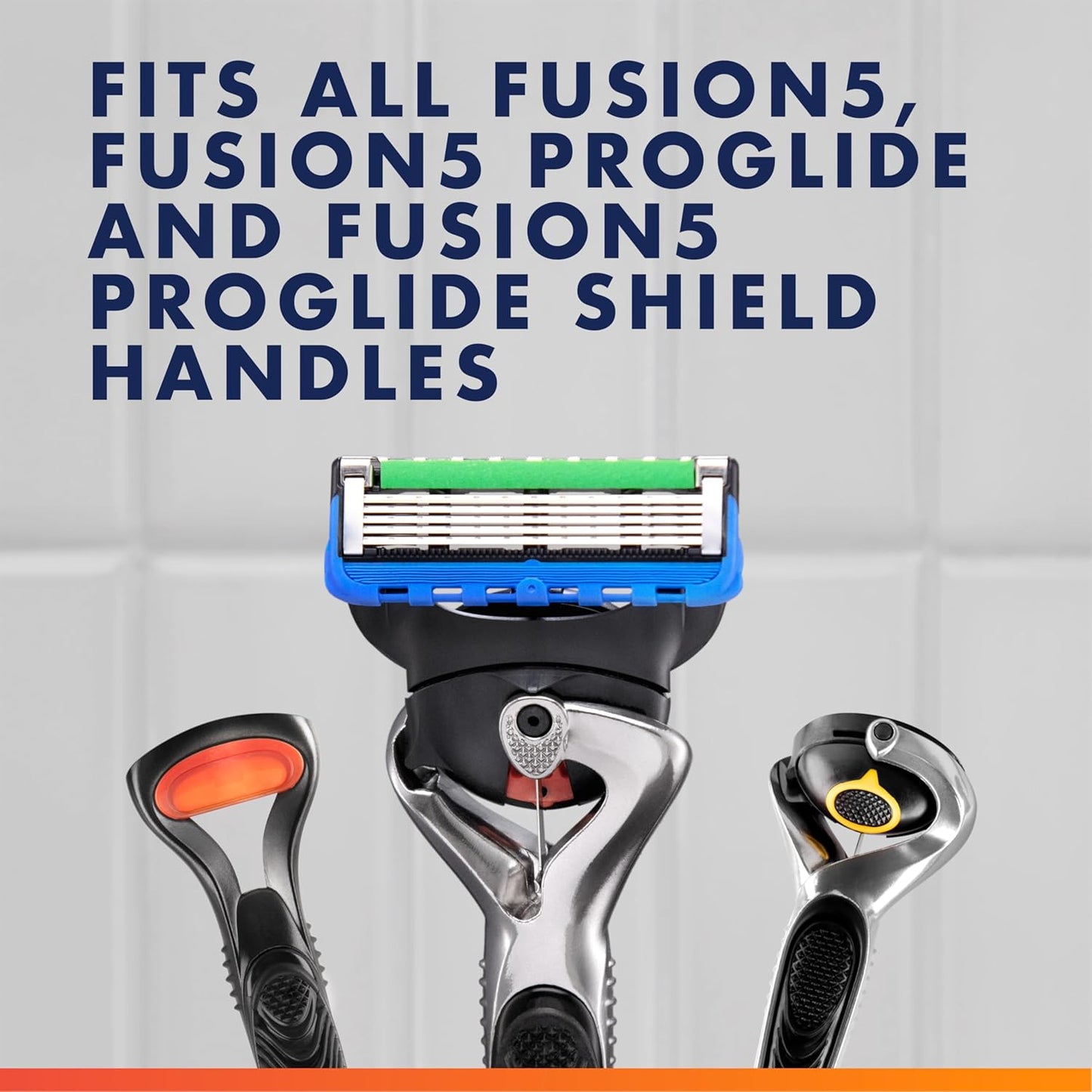 Gillette Fusion5 ProGlide Blade Refills – Calming Nightly Shave for Razor Burn-Prone Skin, 5 Count