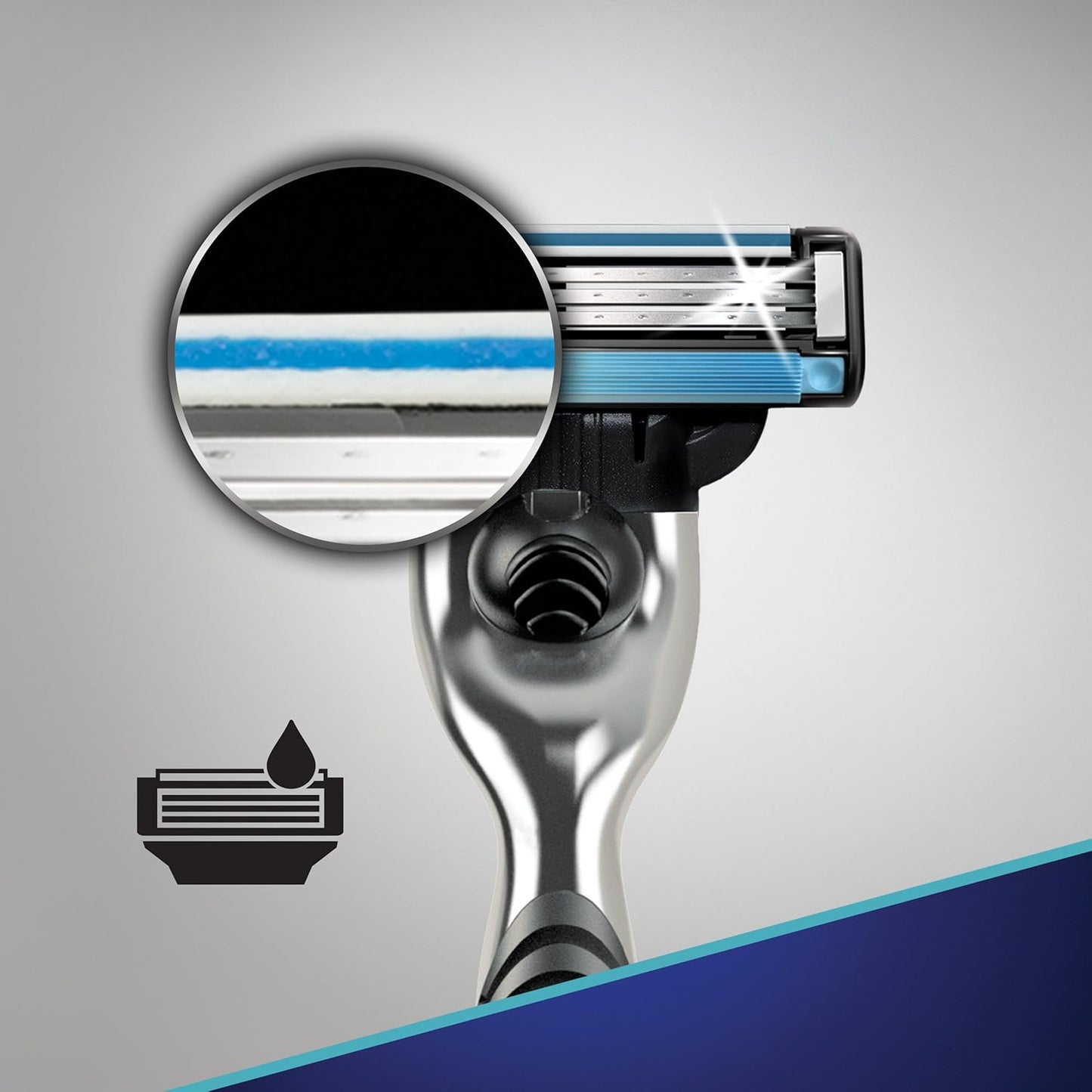 Gillette Mach3 Men's Razor, Quick Morning Shave Tool for Busy Office Professionals