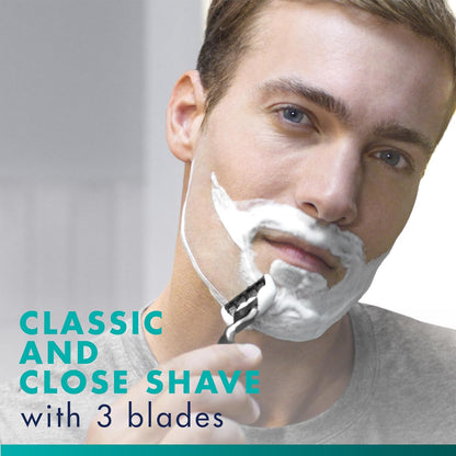 Gillette Mach3 Razor Blades for Men – Skin-Friendly Daily Shave for the Self-Care Routine, 10-Count Refills