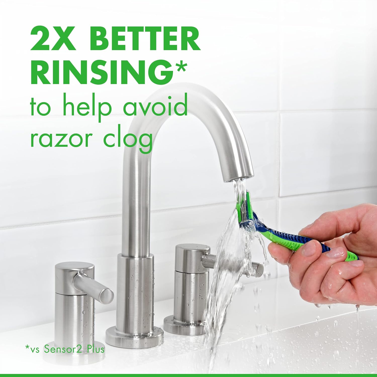 Gillette Sensor3 Sensitive Disposable Blades – Durable Outdoor Grooming Razors for On-the-Go, 8 Count