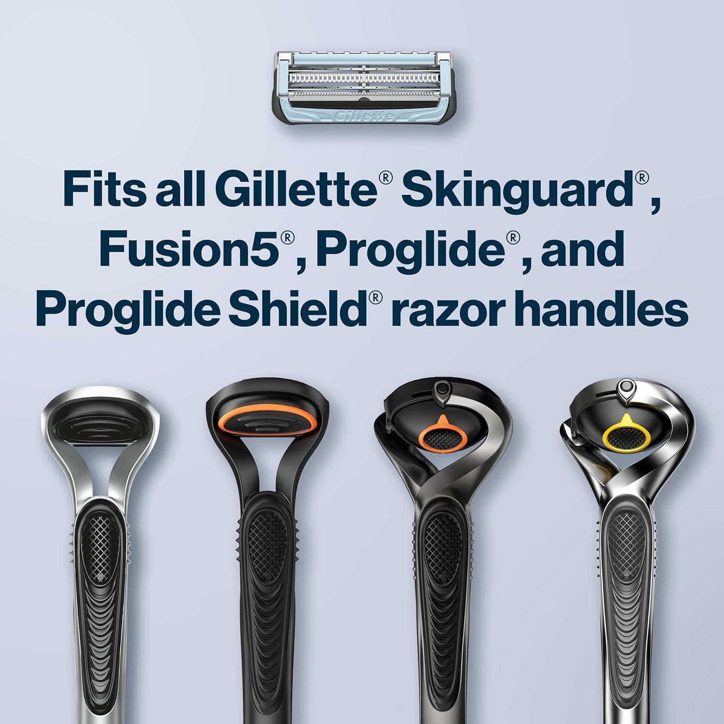 Gillette SkinGuard Sensitive Skin Blades – SkinGuard Bar Protection for Irritation-Free Shaving, 8 Pack