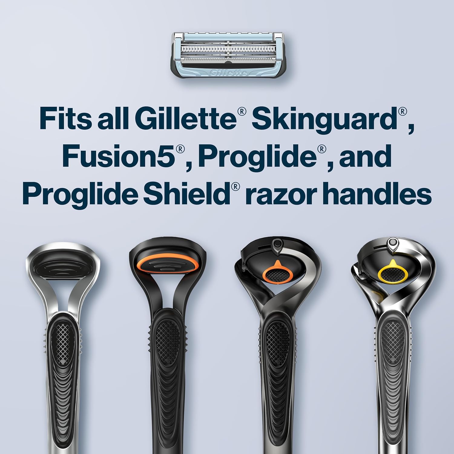 Gillette SkinGuard Sensitive Skin Blades – SkinGuard Bar Protection for Irritation-Free Shaving, 8 Pack