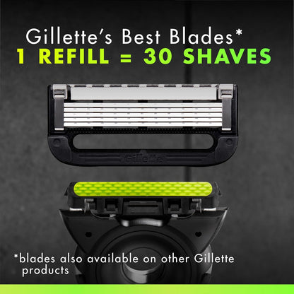 GilletteLabs Exfoliating Razor with Designer Magnetic Stand – Elevated Bathroom Countertop Display