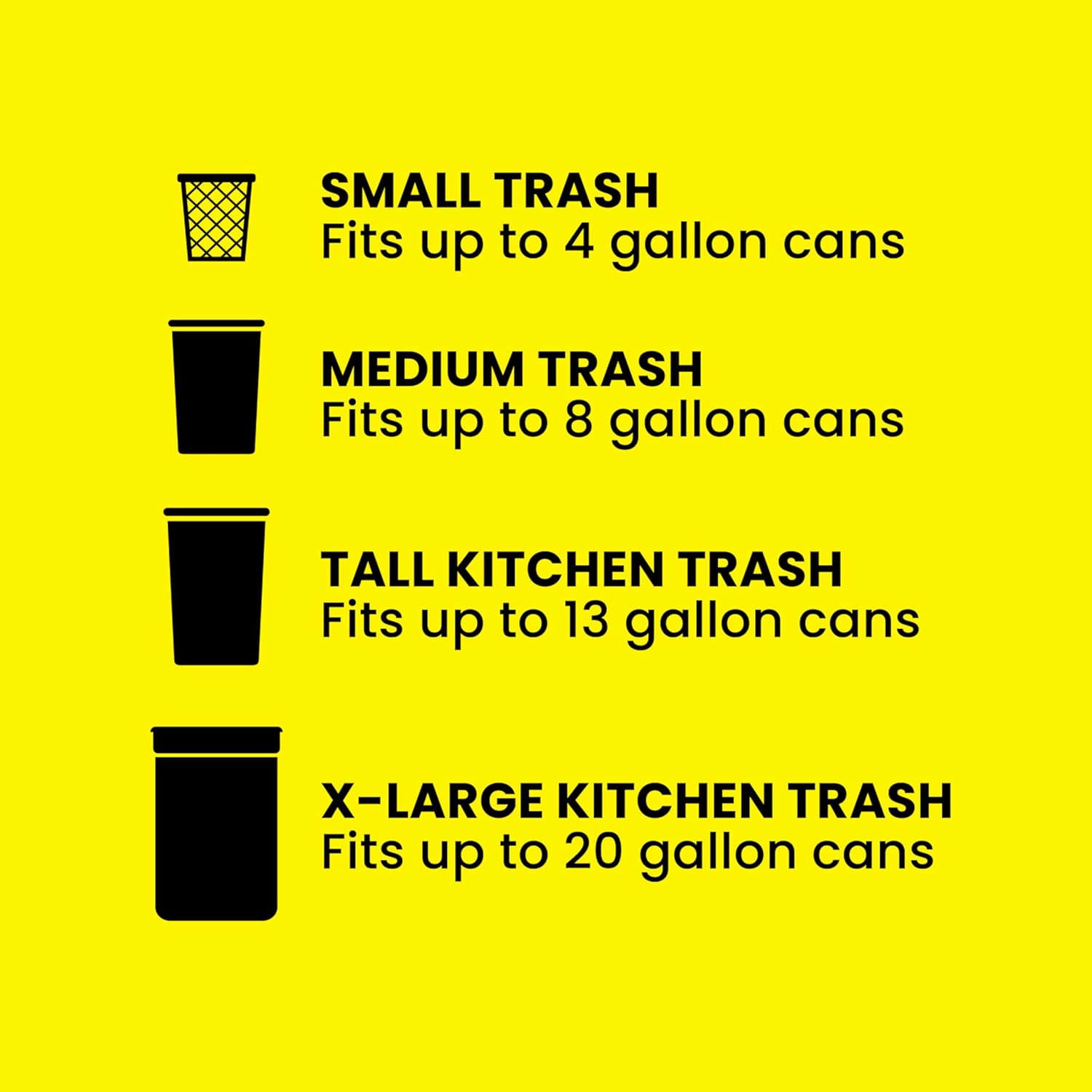 Glad ForceFlex MaxStrength XL Drawstring Trash Liners 20 Gallon, Reinforced Grips-The-Can Top to Stay Put in Busy Family Kitchens, 80 Count