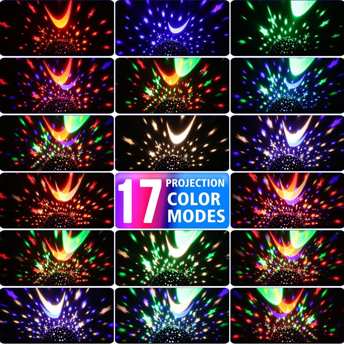 GOLUM Star Projector – Cozy Room Accent Lamp for Kids and Teens, Modern Starry Sky Mood Lighting
