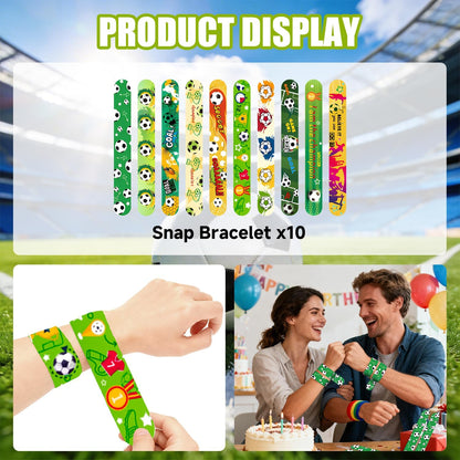 Happyhapi Soccer-Themed Gift Bag Bundle – 10-Set Party Favor Souvenir Pack for End-of-Season Team Celebrations and Holiday Giving