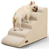 Aodisman Pet Stairs for Bed and Sofa – Stable Foam Steps with Silicone Grip for Arthritic Pets
