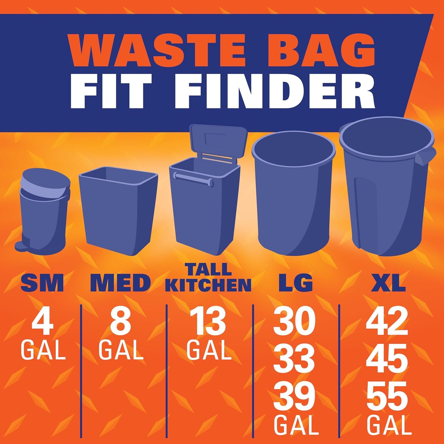 Hefty 30 Gallon Trash Bags – Durable Kitchen and Garage Waste Bags with Arm & Hammer Odor Defense